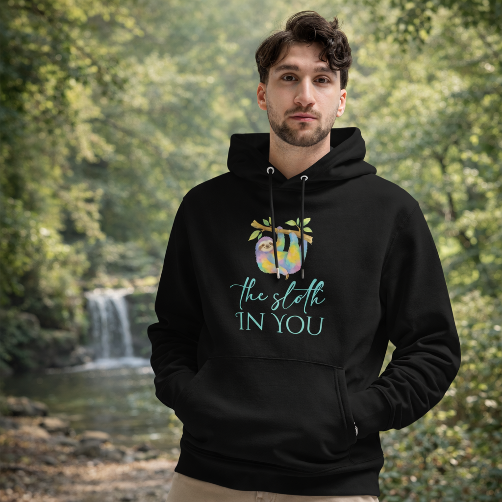 Organic Cotton Hoodie — The Sloth in You