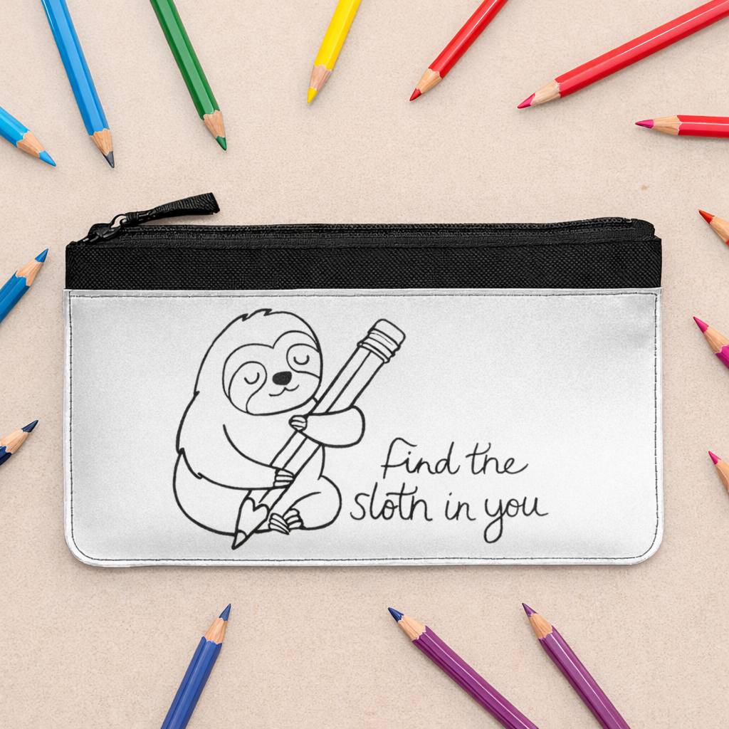 Find The Sloth Pencil Case