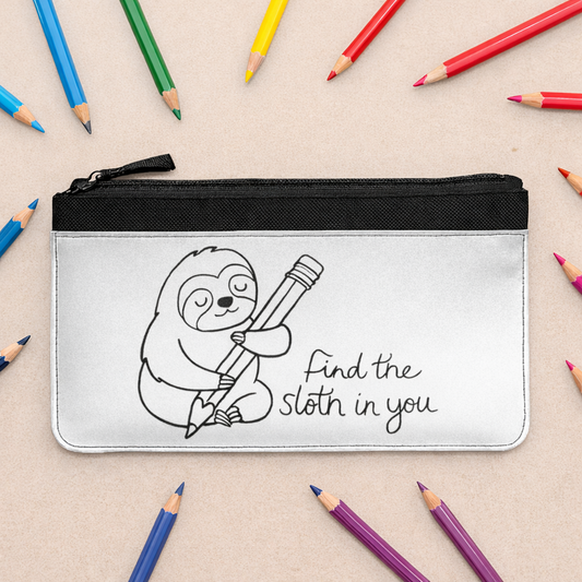 Find The Sloth Pencil Case
