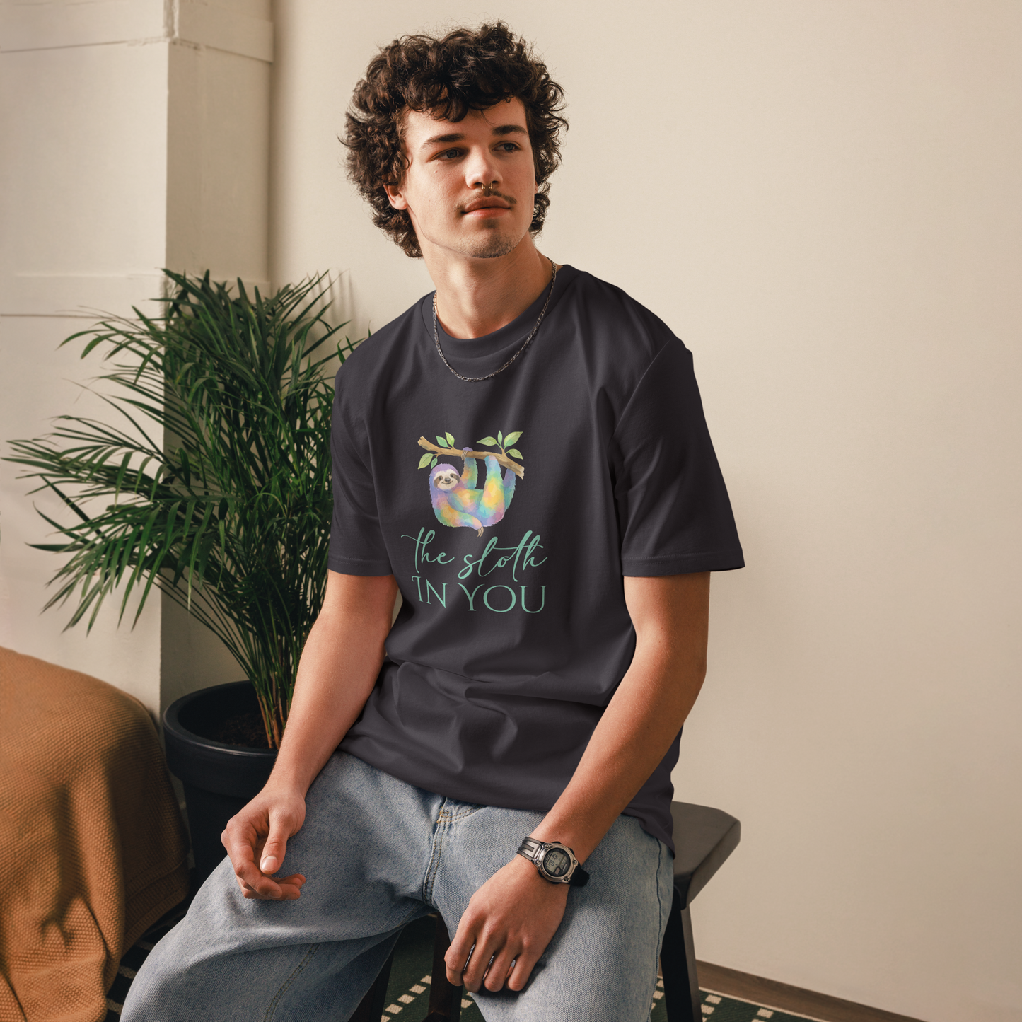 Organic Cotton T-Shirt — The Sloth in You